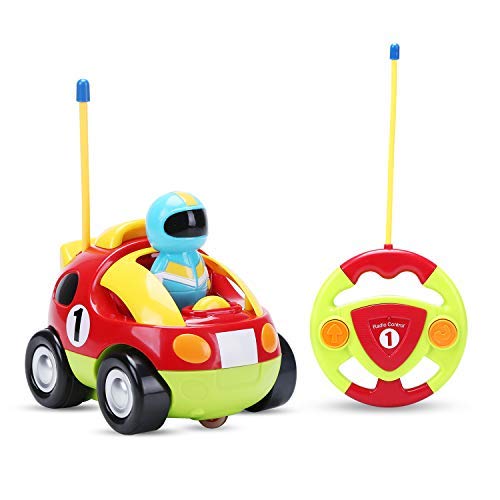 Holy Stone RC Cartoon Race Car with Music & Lights - Electric Remote Control Toy for Toddlers & Kids - Perfect for Indoor Play, Birthday Gifts & Family Fun