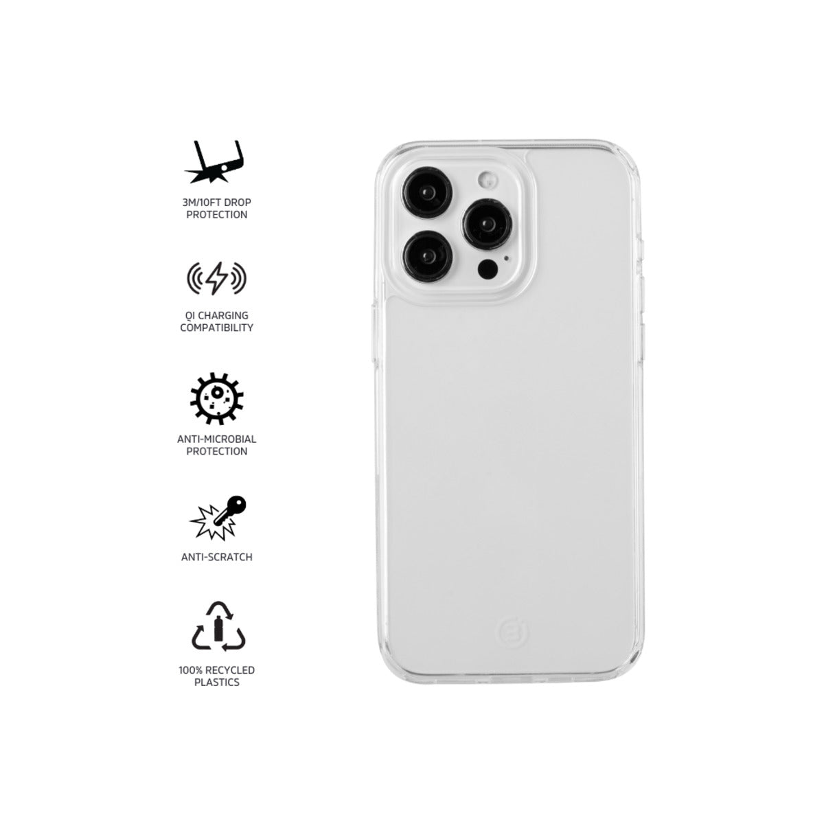 3sixT PureFlex Clear Case for iPhone 15 Pro Max - Ultra Slim Protective Cover with Military-Grade Drop Protection | Perfect for Everyday Use, Travel & Outdoor Activities