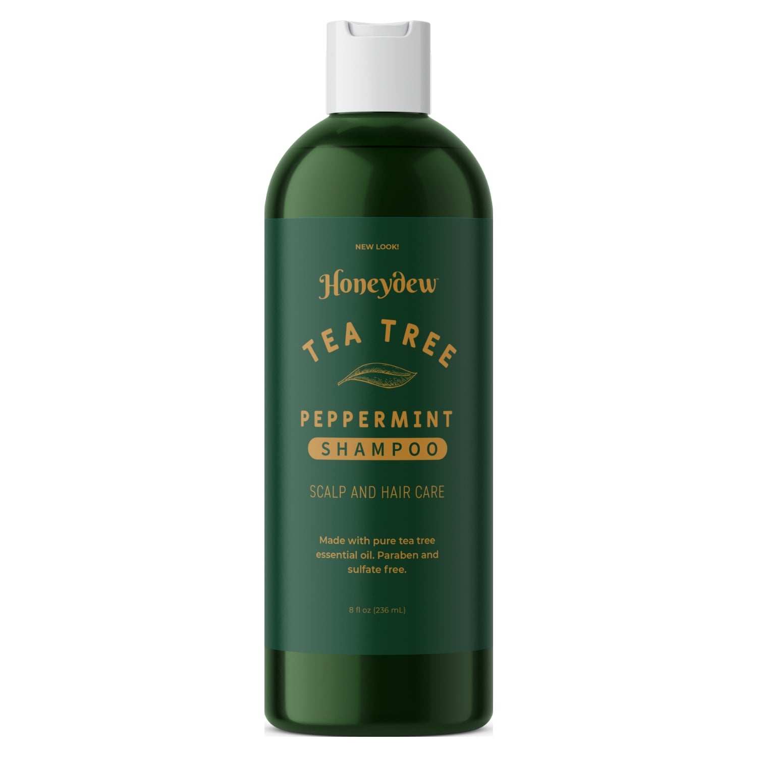 Tea Tree Peppermint Shampoo for Scalp Care - Natural Dandruff Treatment & Hair Growth - Refreshing Mint Scent for Daily Use at Home or Gym
