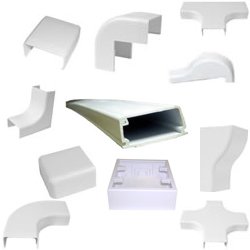 Electriduct 500 Series Raceway Accessory - Beige Outside Corner for Cable Management | Perfect for Home & Office Wire Organization