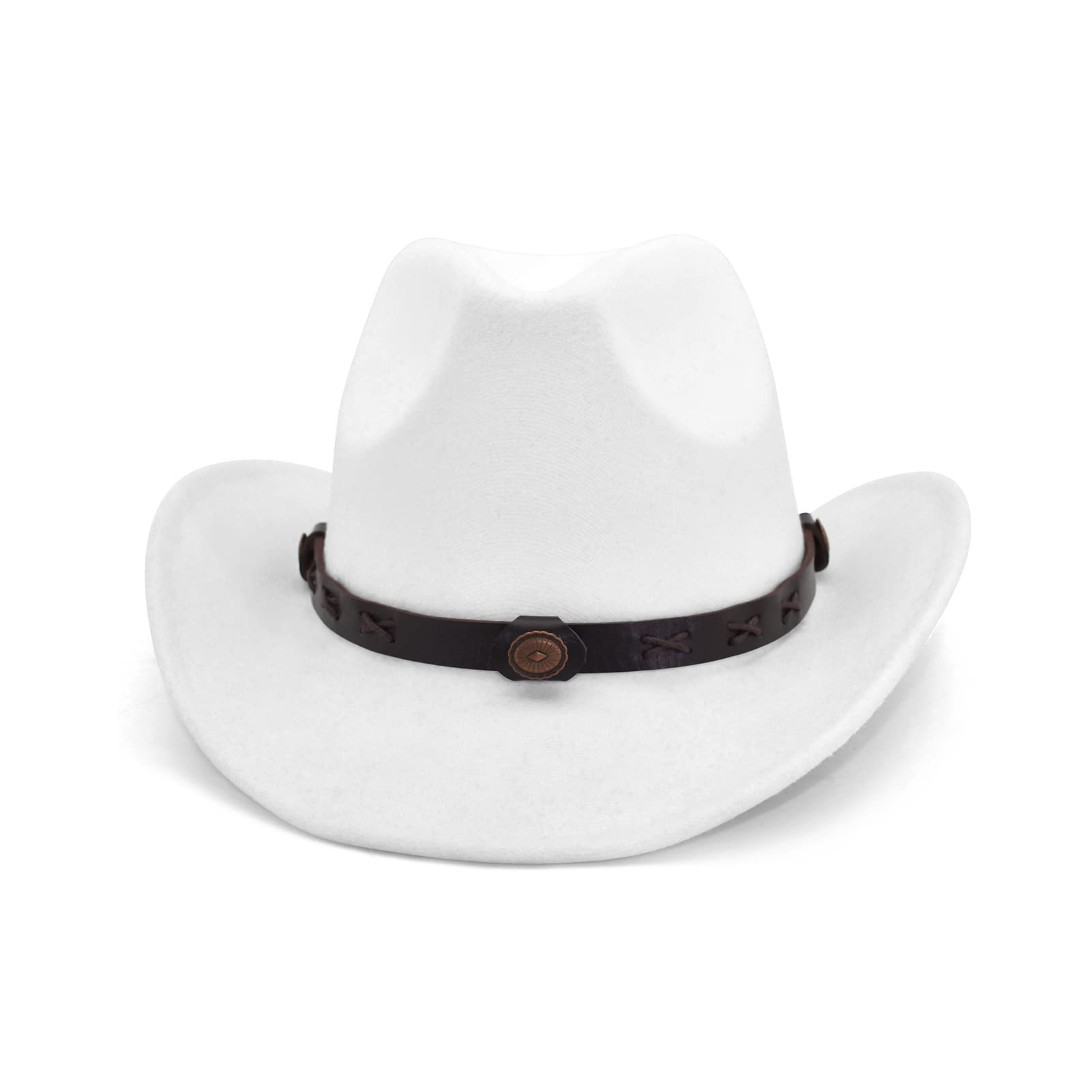 Gossifan Western Cowboy Cowgirl Hat for Women & Men - Stylish Fedora Hat with Adjustable Belt - Perfect for Rodeo, Country Music Festivals, and Outdoor Adventures