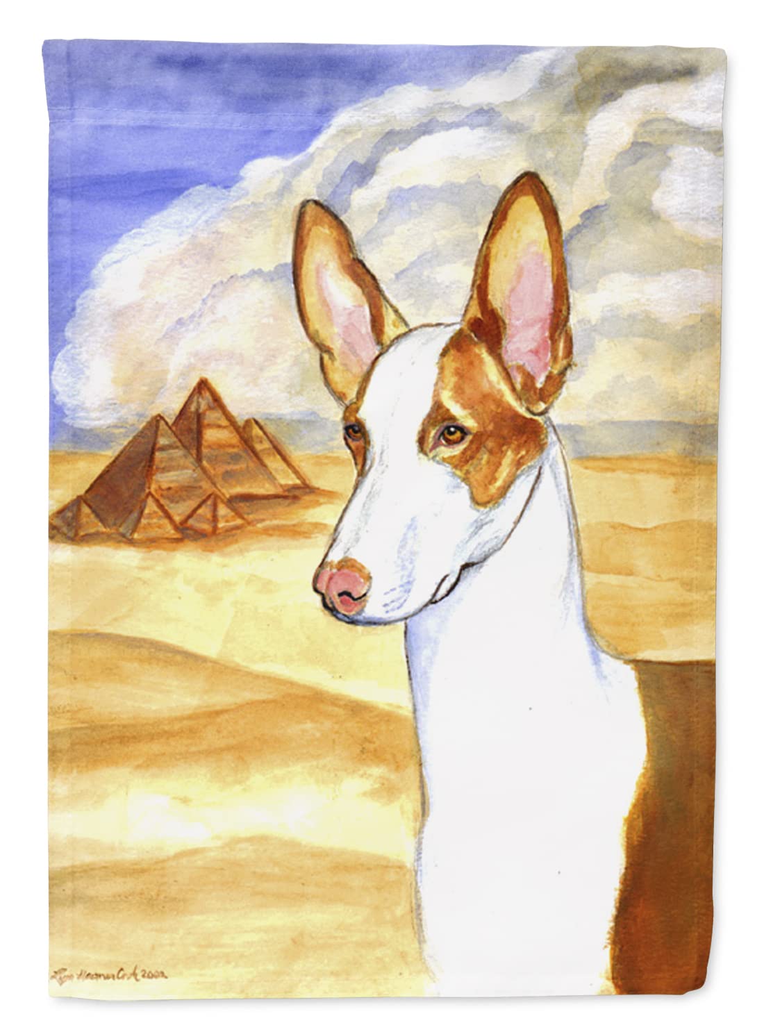 Caroline's Treasures 7031GF Ibizan Hound Decorative Garden Flag - Colorful Outdoor Yard Banner for Mailbox, Patio, Flower Beds & Lawn Decor | Perfect for Seasonal Home & Garden Display