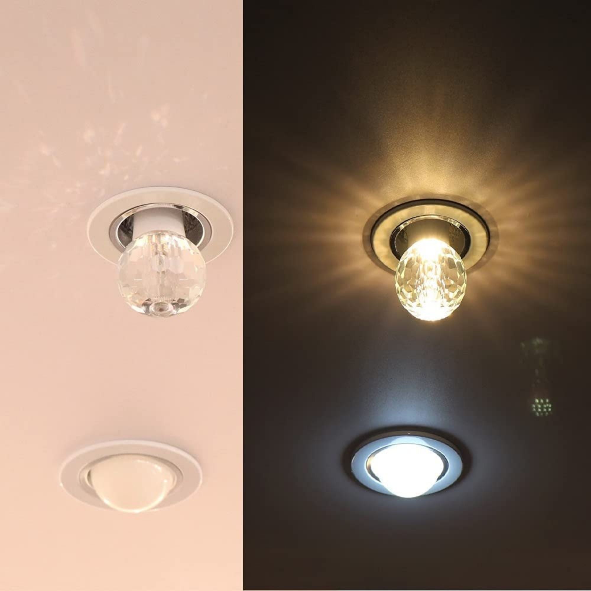 Disco Ball Diamond Crystal LED Light Bulb - Party Decor, Dance Floor Lighting, Nightclub & Home Disco Effects