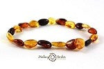 Natural Baltic Amber Healing Bracelet for Adults - Stress Relief & Pain Management - Perfect for Yoga, Meditation & Daily Wear