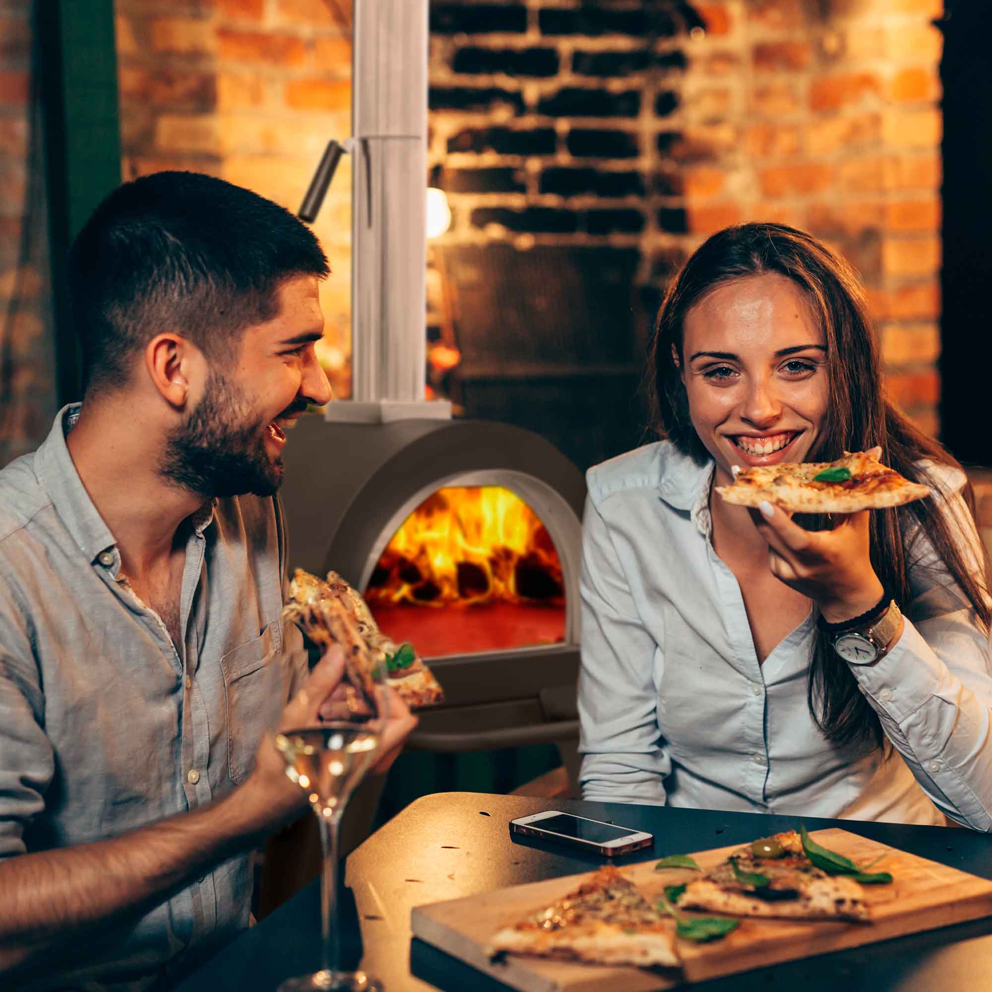 Premium Freestanding Outdoor Wood Fired Pizza Oven & Smoker with Side Shelves & Stand - Portable Backyard Cooking for Pizza, BBQ, Grilling & Smoking - Perfect for Patio, Garden & Camping DG103