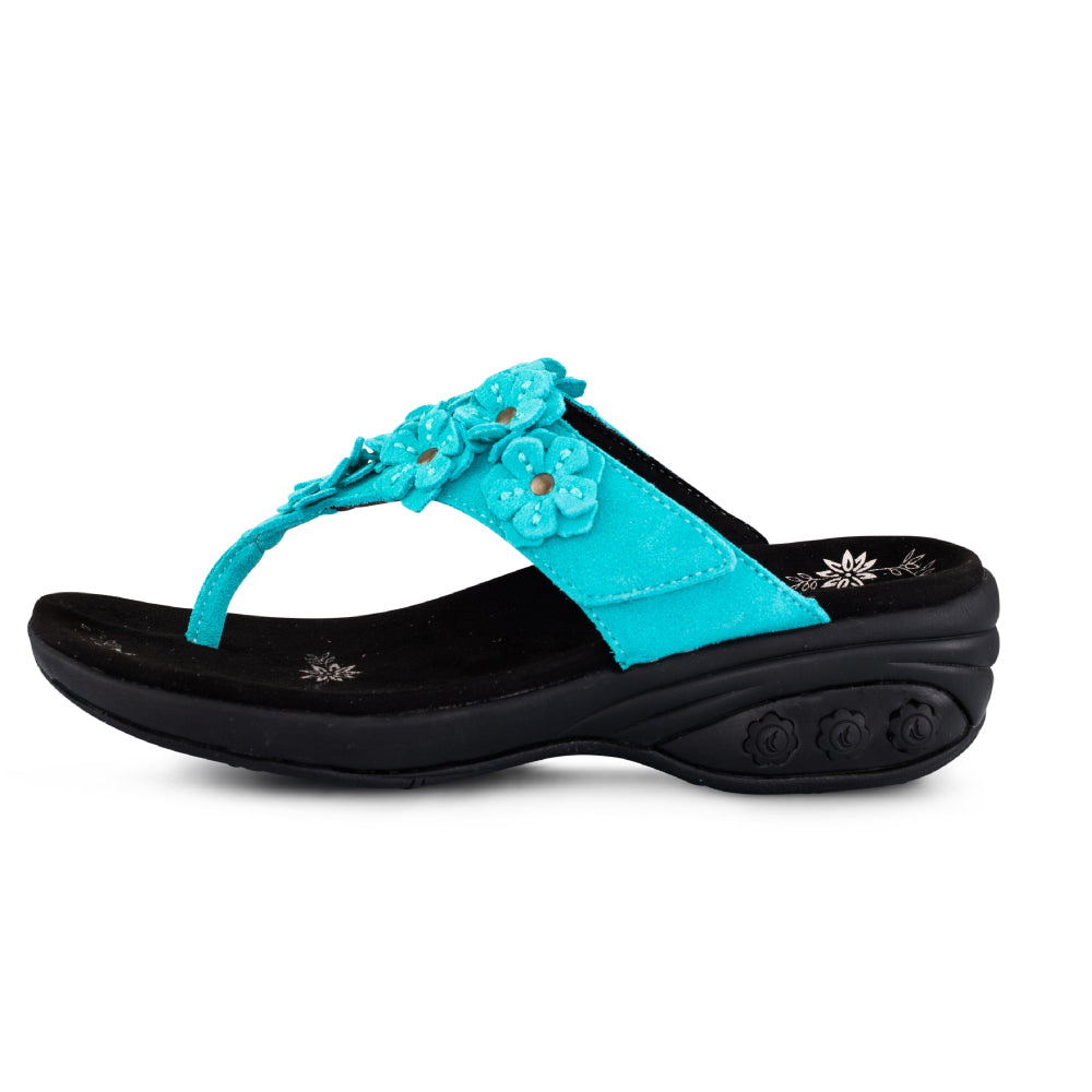 Flora Women's Adjustable Leather Sandals - Comfortable Summer Casual Shoes for Beach, Travel & Everyday Wear