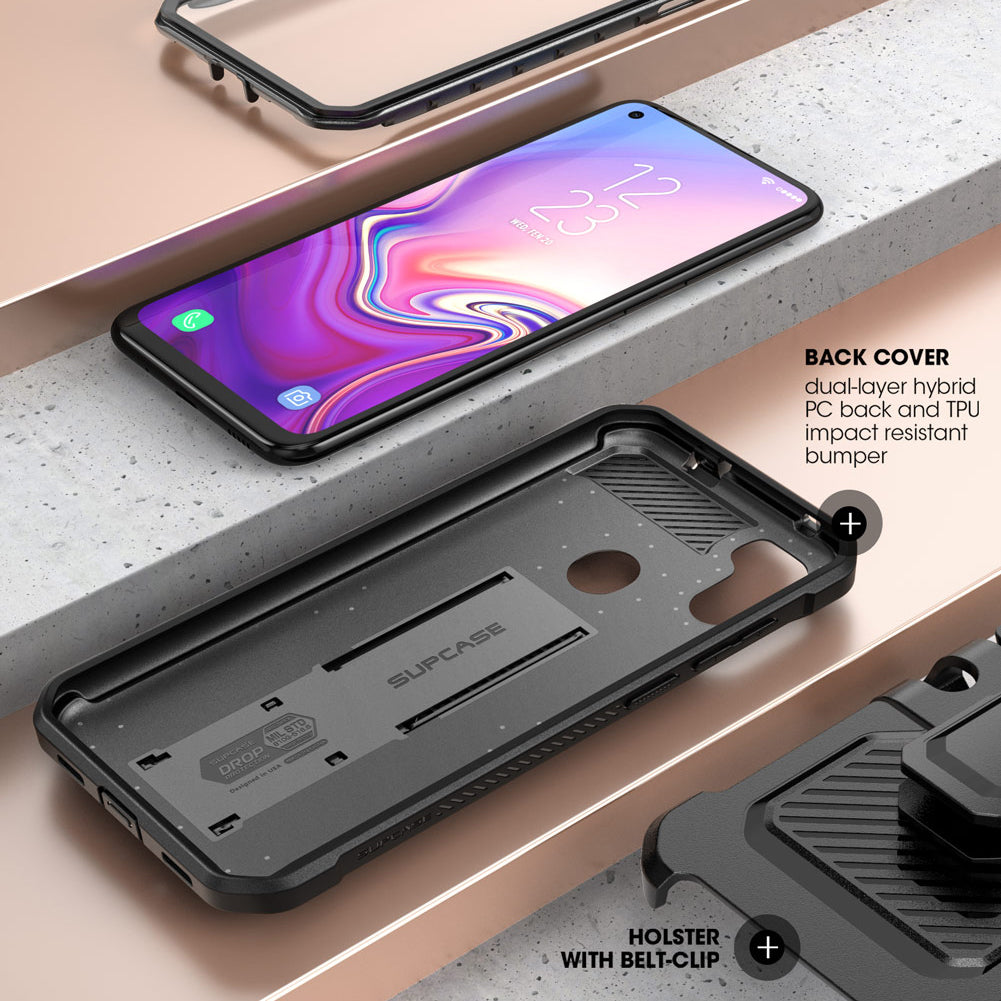 Samsung Galaxy A11 (2020) Unicorn Beetle Pro Case - Rugged Protective Cover with Built-in Screen Protector for Everyday Use, Outdoor Activities & Work