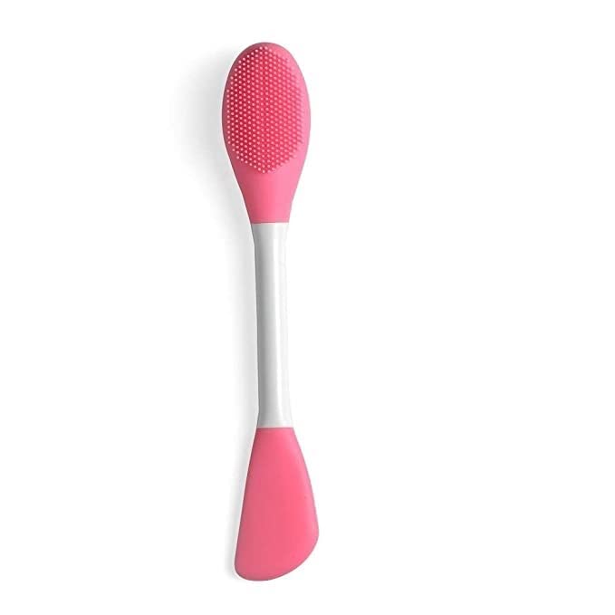 Double-ended Silicone Face Brush for Cleansing & Makeup - Multicolor