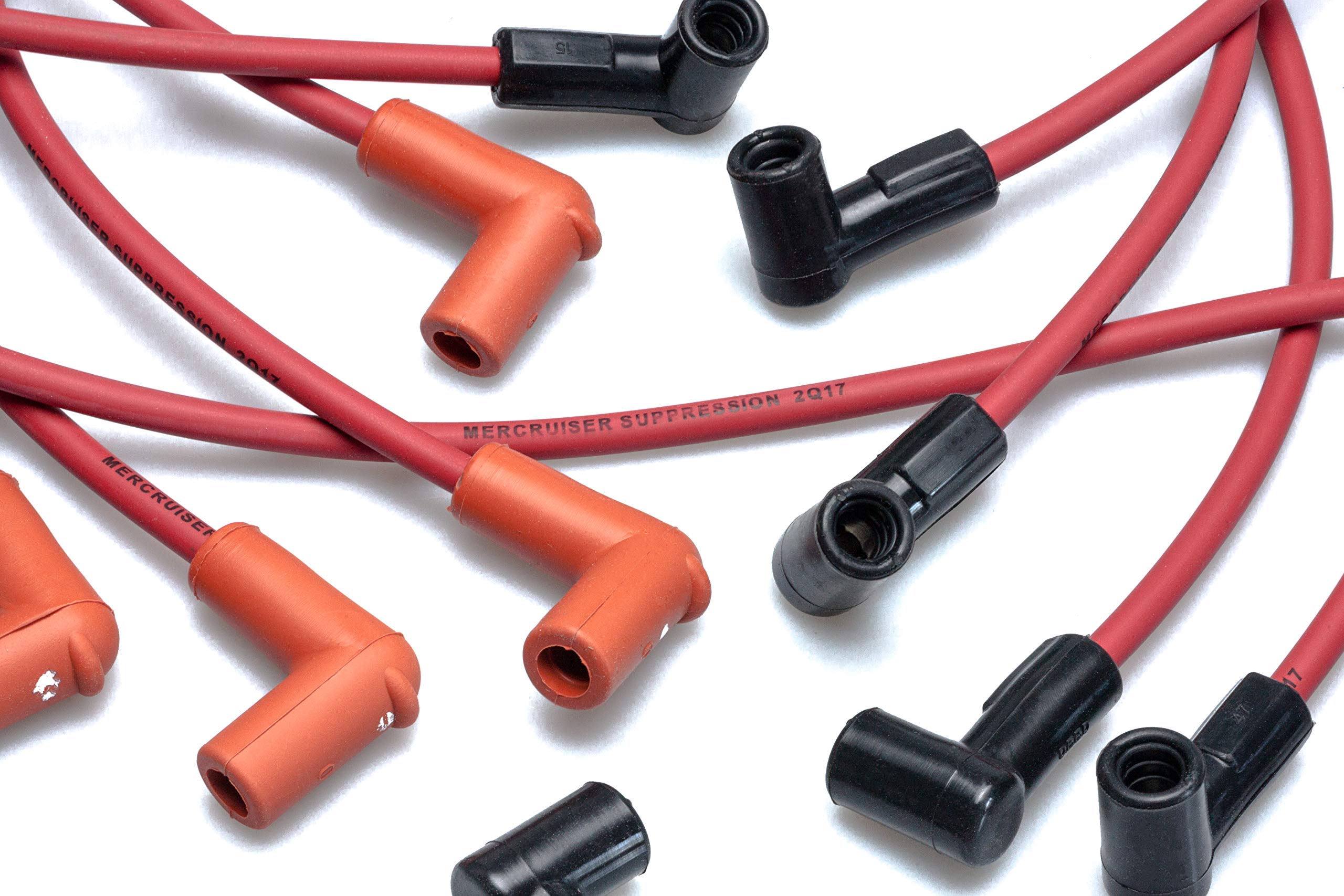 Quicksilver 816608Q82 Red High-Performance Spark Plug Wire Kit - Compatible with Marine & Automotive Engines, Ideal for Boats, Cars & Motorcycles