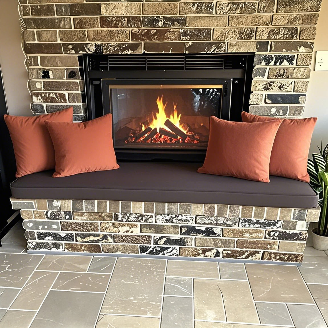 Linara Custom Bench Cushion - Black Sofa & Chair Pads for Indoor/Outdoor Use - Waterproof Patio Furniture Cushions for Garden, Deck, and Poolside Comfort