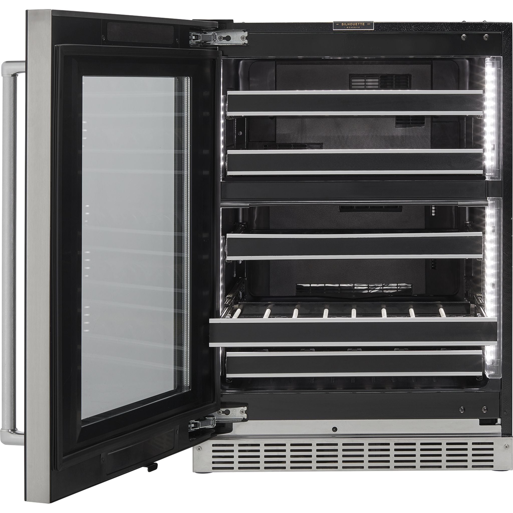 Danby Silhouette 50-Bottle Wine Cellar (SRVWC050L) - Stainless Steel Wine Cooler for Home, Office, or Restaurant - Perfect for Storing and Displaying Your Wine Collection