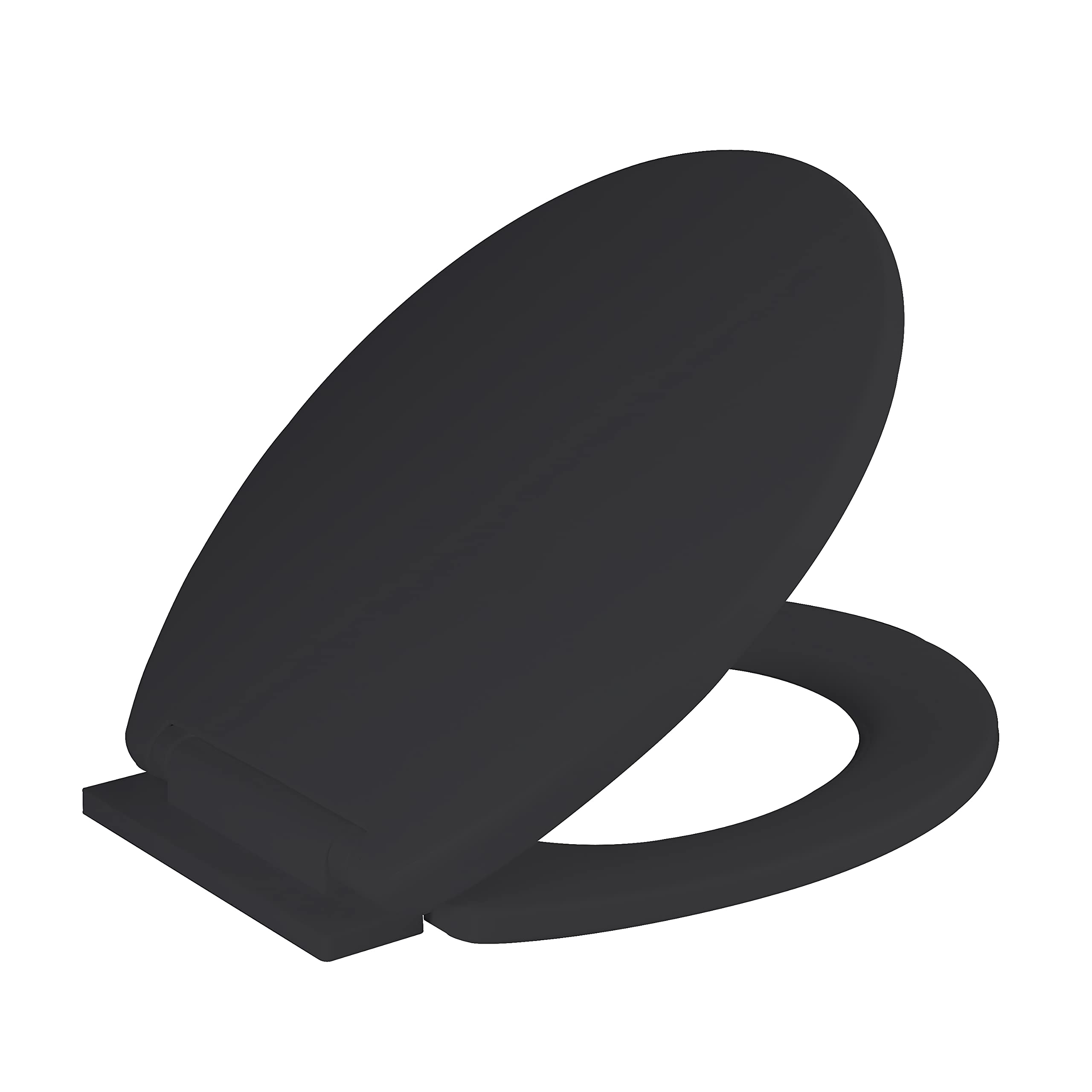 RAM ONLINE Sedile WC nero Soft Close - Modern and Comfortable Toilet Seat
