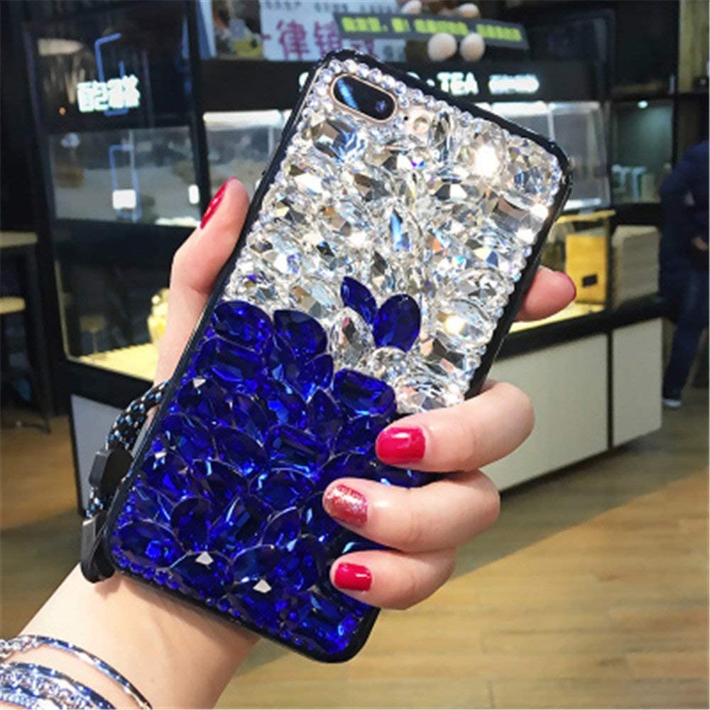 Google Pixel 6 Case with 3D Handmade Sparkle Stones - Stunning Protective Phone Cover for Women & Men | Perfect for Daily Use, Travel & Special Occasions