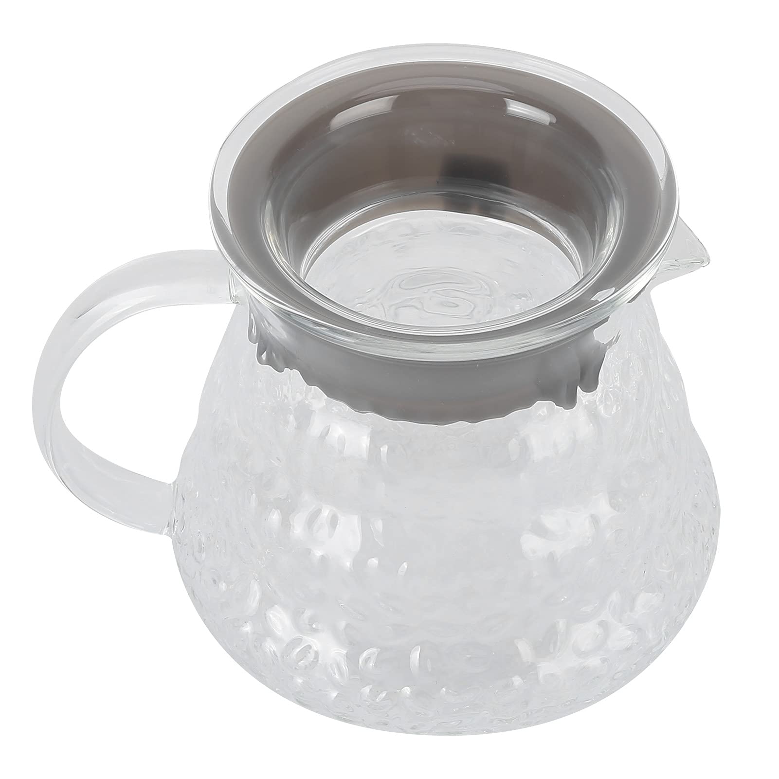 Borosilicate Glass Coffee Carafe with Reusable Stainless Steel Filter - 300ml Clear Pour Over Coffee Server for Drip Coffee Makers - Perfect for Home, Office & Camping Use