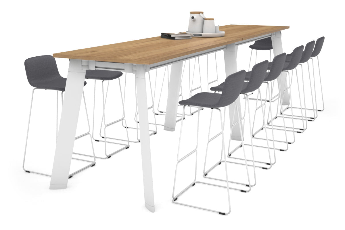 Switch Collaborative Counter High Table - 3200L x 800W - Modern Office Standing Desk for Coworking Spaces, Home Offices & Commercial Use