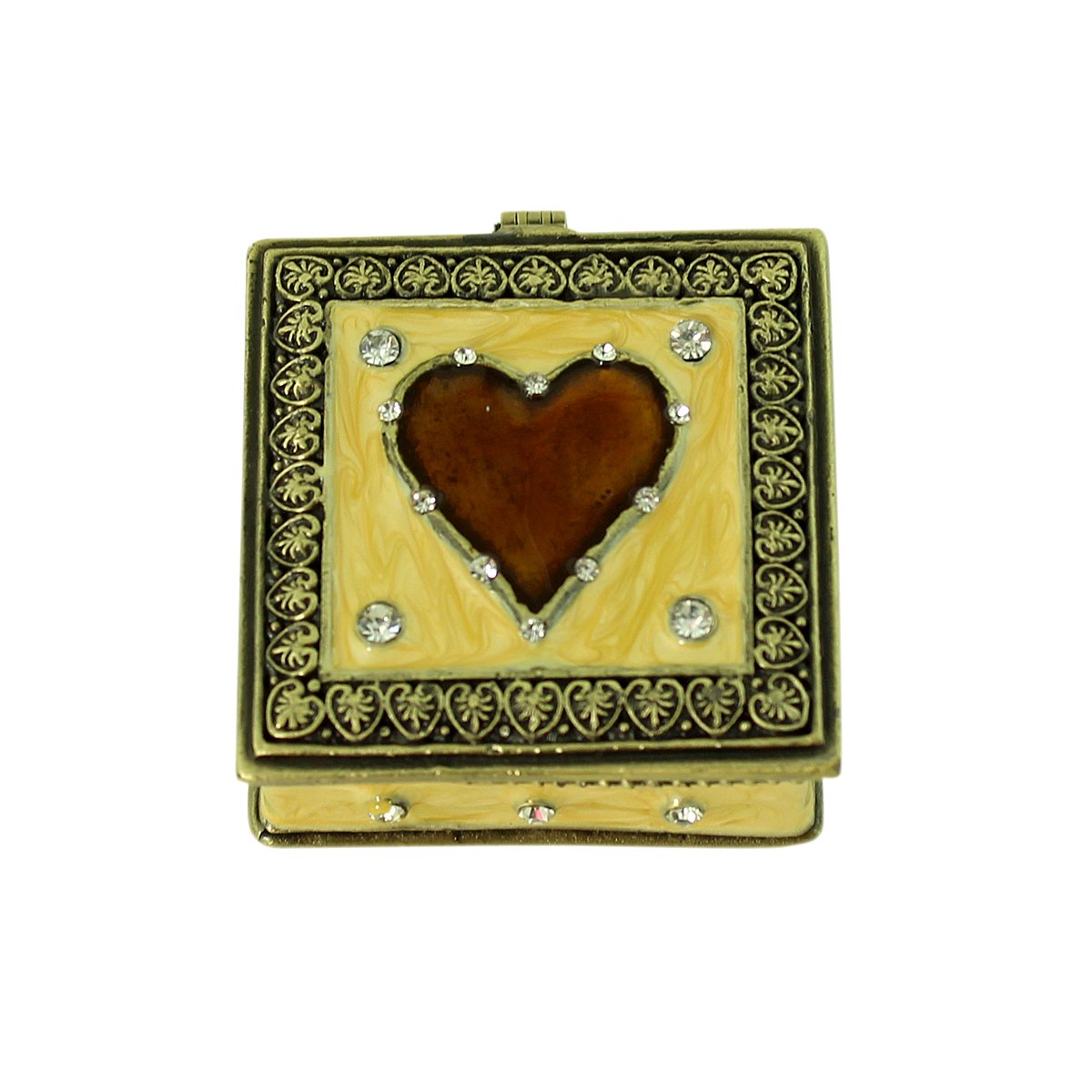 EchoMerx Ace of Hearts Jewelry Trinket Box - Perfect for Storing Rings, Necklaces & Keepsakes | Elegant Gift for Valentine's Day, Anniversary & Special Occasions