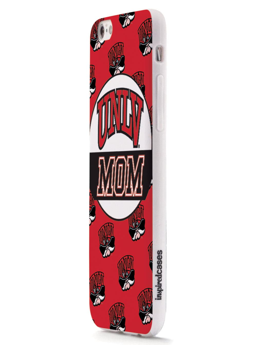 3D Textured Shockproof iPhone 15 Pro Case - Rugged Rubber Bumper Cover with Enhanced Grip - Protective Phone Case for Apple iPhone 15 Pro (UNLV Rebels Design) - Perfect for College Students & Busy Moms - Ideal for Campus Life, Commuting and Daily Protection