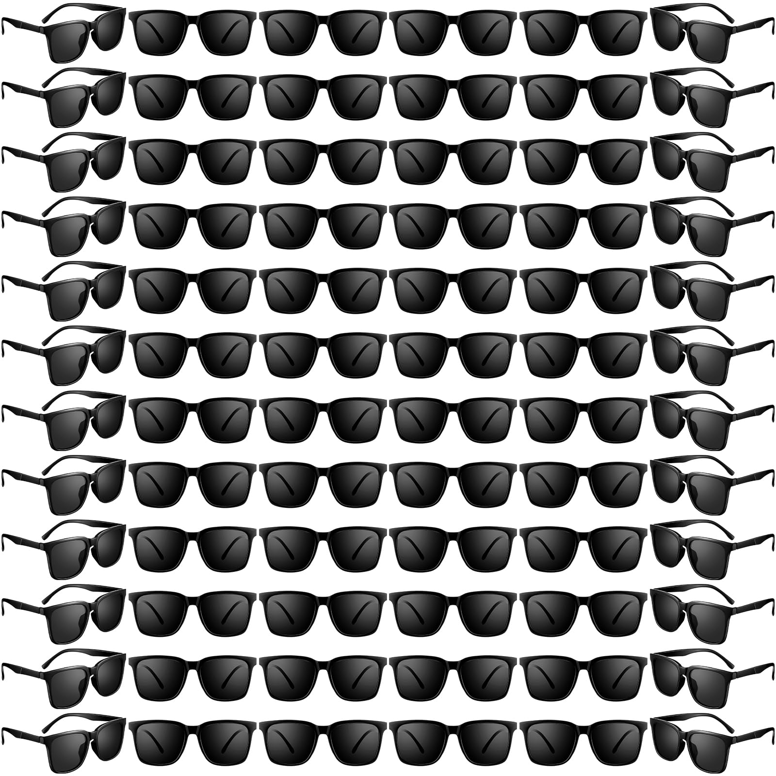 Umigy 100 Pcs Retro Vintage 70s 80s Sunglasses Bulk Pack - Classic Party Shades for Men & Women - Summer Beach, Pool Party & Festival Accessories