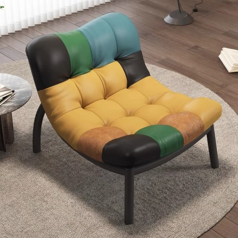 Premium Italian Cow Leather Designer Recliner Chair - Handcrafted Luxury Lounge Chair for Living Room, Office & Relaxation