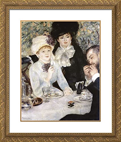 Gold Ornate Wood Frame with Double Matting
