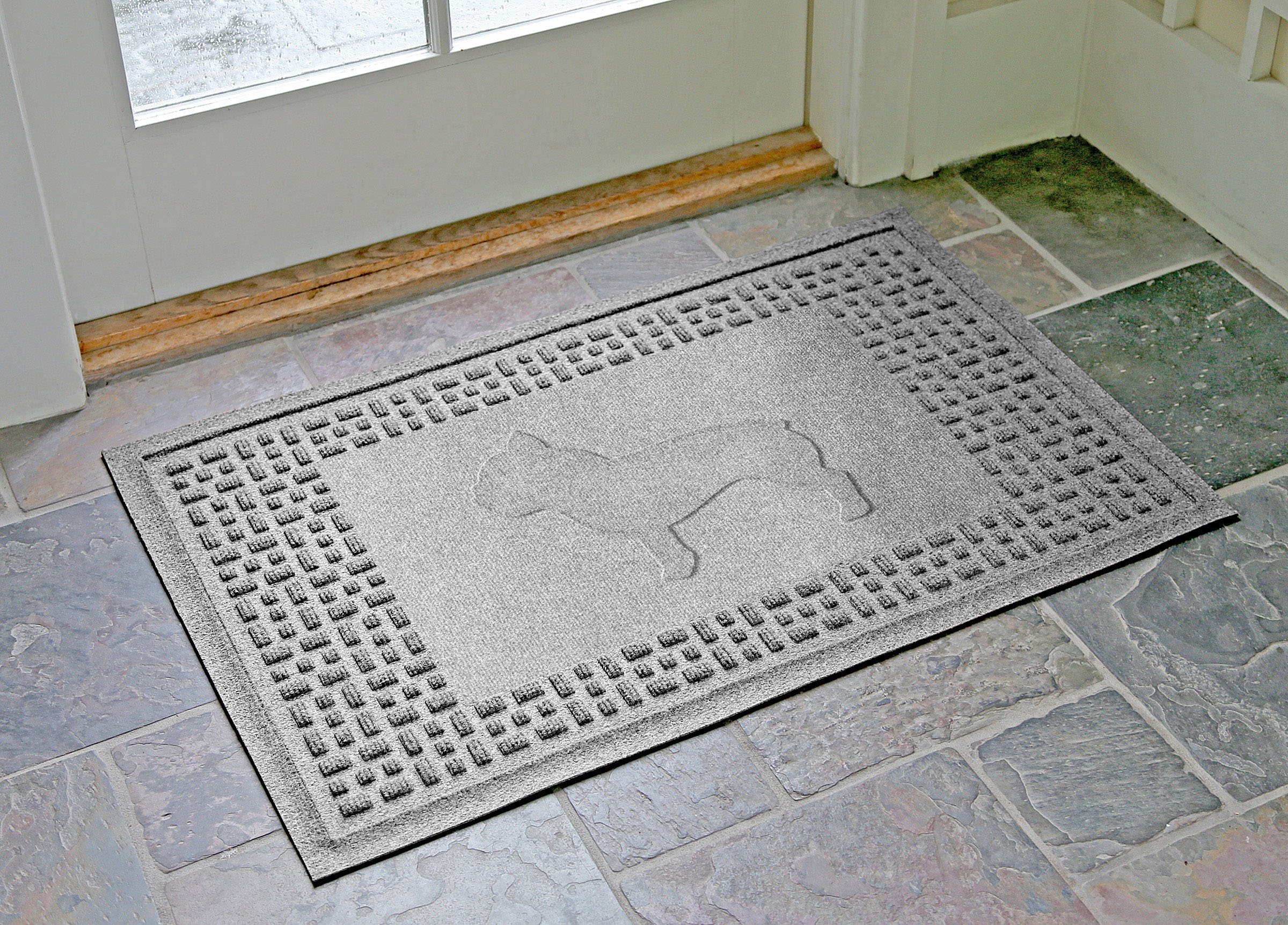 Waterproof French Bulldog Pet Mat - Non-Slip Dog Bed Pad for Crate, Kennel & Home Use - Soft Washable Puppy Floor Mat for Small Medium Dogs