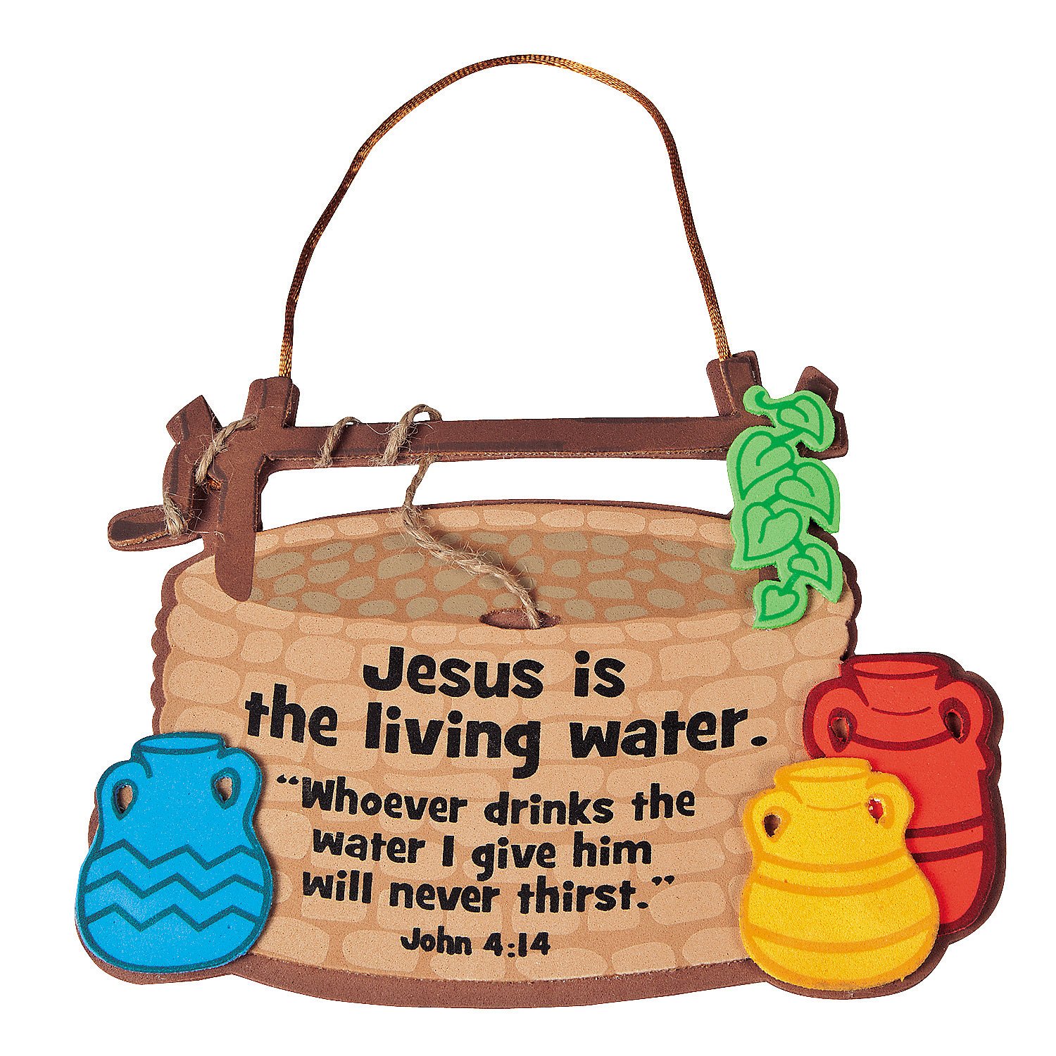Jesus Living Water Craft Kit - 12 DIY Kids Crafts for VBS & Home