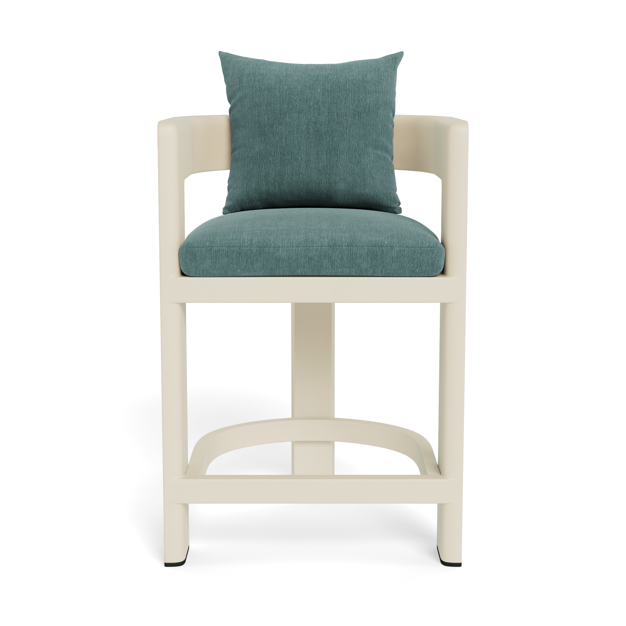 Victoria Aluminum Counter Stool - Modern Bar Stools for Kitchen Island, Breakfast Nook & Home Bar - Adjustable Height & Comfortable Seat - Perfect for Dining, Entertaining & Small Spaces