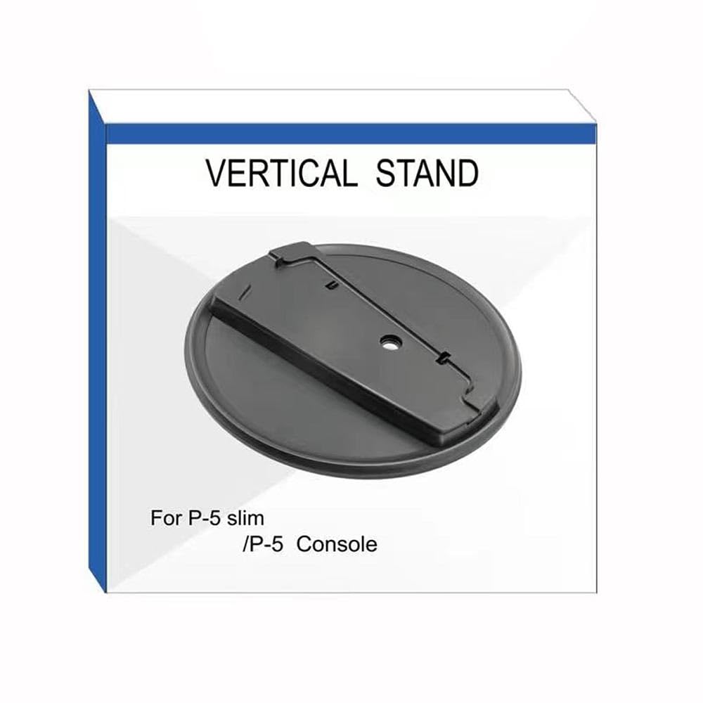 Premium Vertical Stand for PS5 & PS5 Slim - Secure Cooling Base Mount Stand for PlayStation 5 Console | Perfect for Gaming Setups & Space-Saving Entertainment Centers