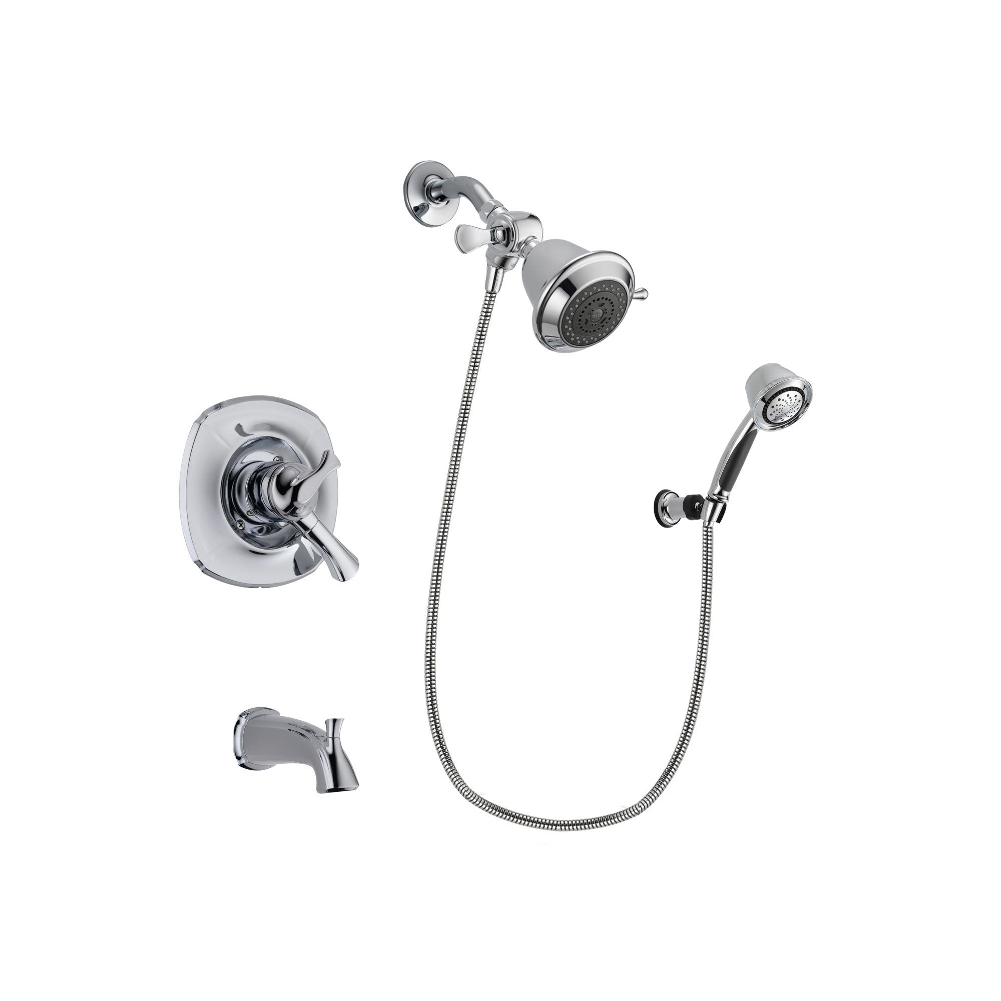 Delta Addison Chrome 3-Function Tub and Shower Faucet System with Hand Shower DSP0317V - Perfect for Bathroom Renovation & Spa-Like Shower Experience