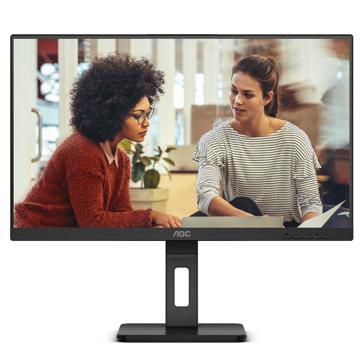 AOC 24E3QAF 24 Inch FHD 100Hz IPS Business Monitor with Built-in Speakers - Perfect for Office Work, Gaming, and Home Entertainment