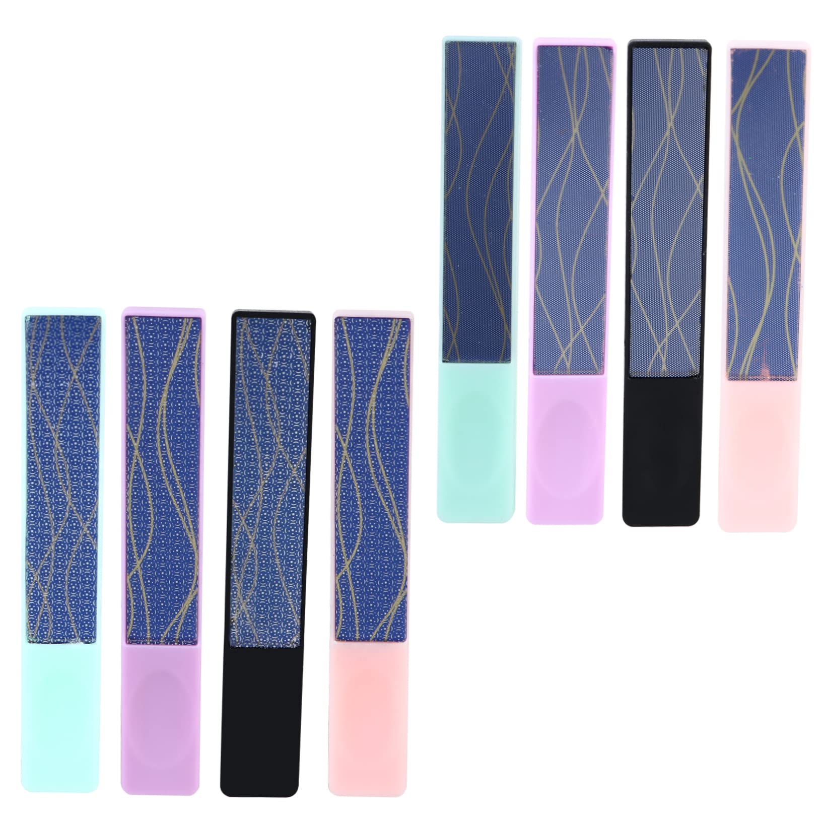 FOMIYES 8-Piece Professional Nail File Set - Nail Polish, Pedicure & Shining Tools with Sanding & Grinding Strips for Salon & Home Manicure