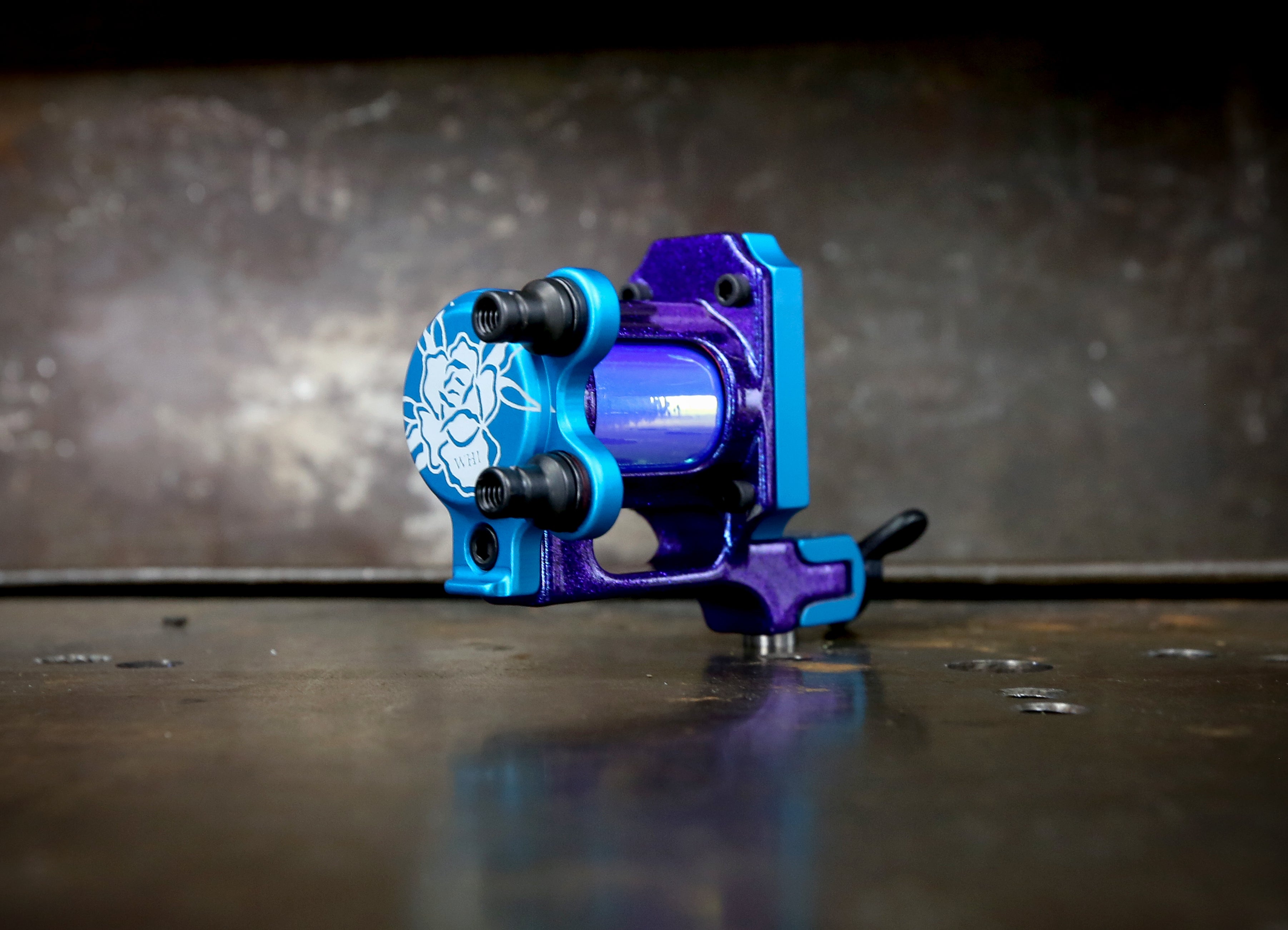 Limited Pike x Rogers Slider Rotary Pen - Pantone 2995 x Magic Purple Color - Perfect for Office, School & Creative Writing