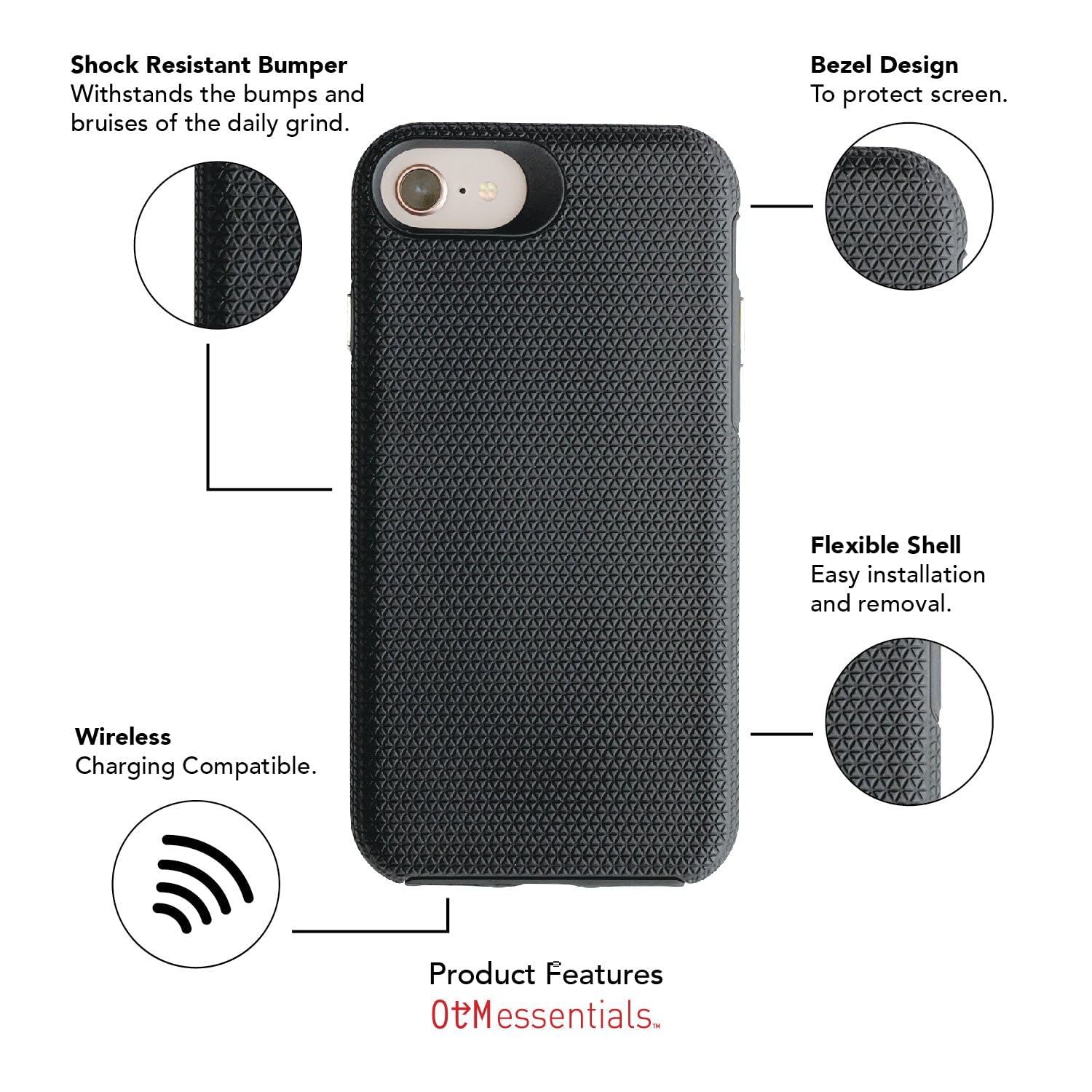 Durable OTM Essentials Phone Case for iPhone 13 Mini - Shockproof Hard Shell with Winston-Salem State University Design | Perfect for College Students, Daily Protection & School Spirit
