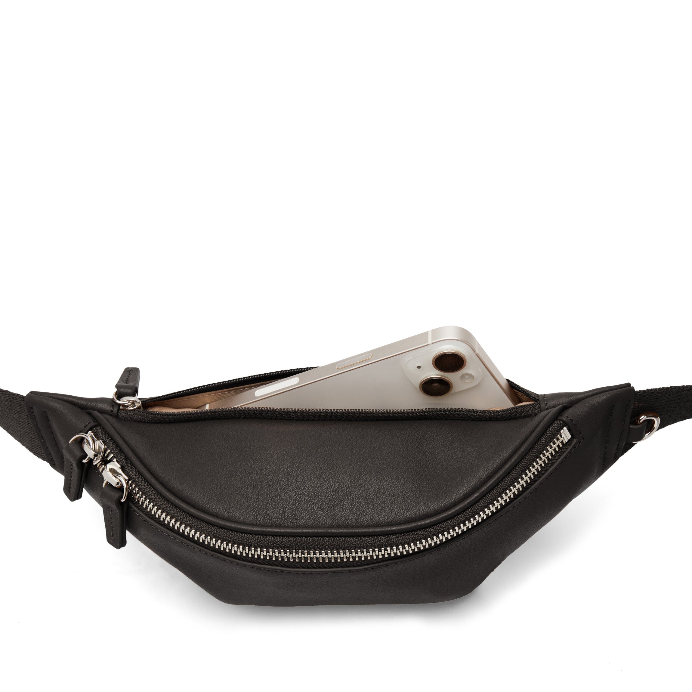 Blake Slim Belt Bag for Women & Men - Black Onyx Crossbody Fanny Pack - Perfect for Travel, Running, Hiking & Everyday Use