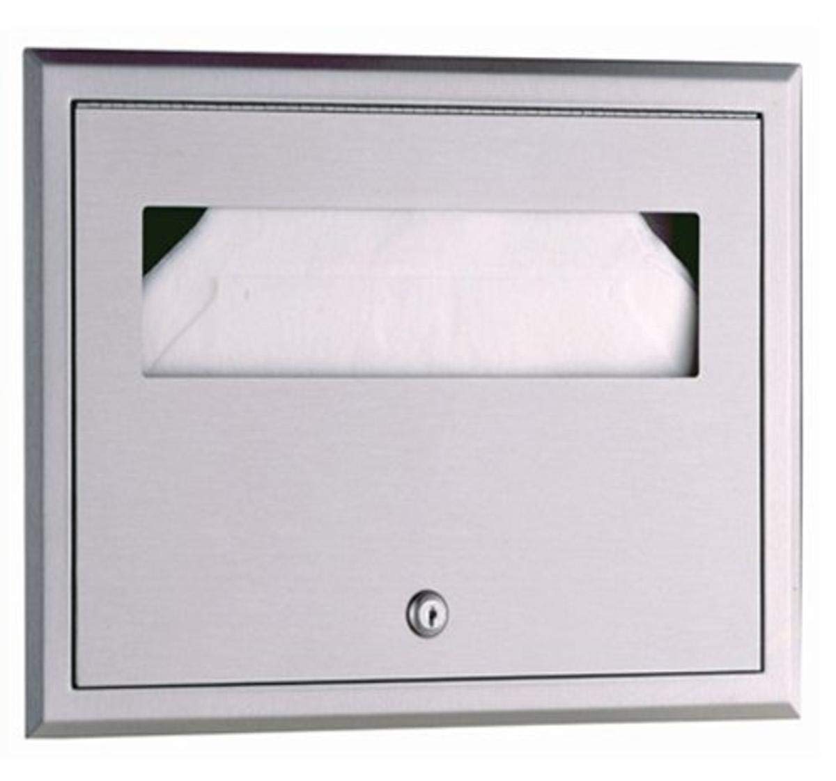 Bobrick 3013 TrimLineSeries 304 Stainless Steel Recessed Seat Cover Dispenser - 15-58