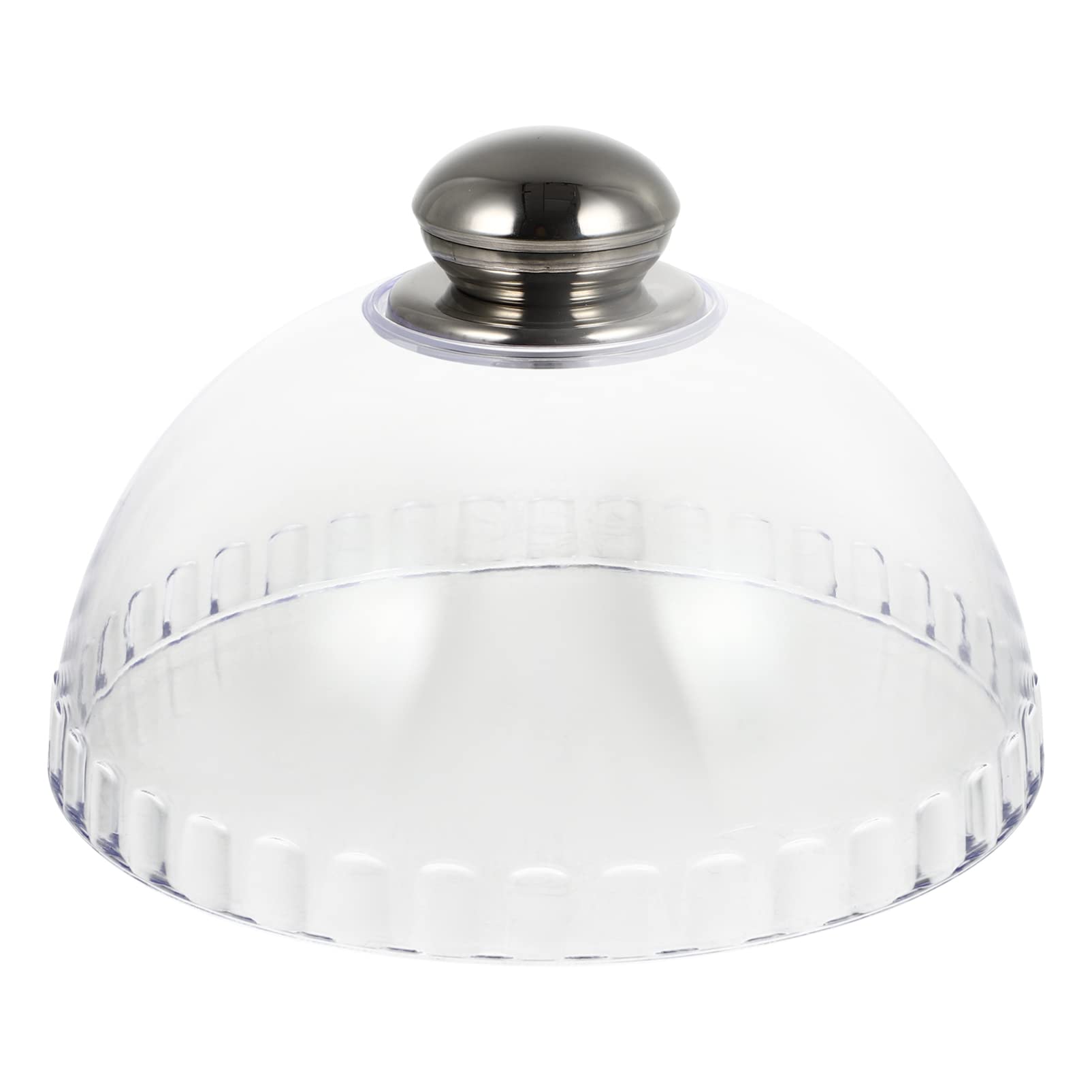 Clear Acrylic Cake Dome Stand - 10 Inch Round Plastic Cloche Cover for Cake Display, Dessert Table Decor, Pastry Showcase - Perfect for Weddings, Bakeries & Party Dessert Tables