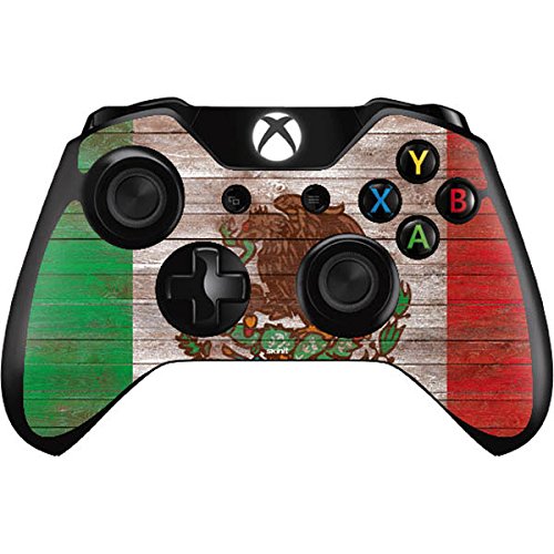 Skinit Xbox One Controller Skin - Mexican Flag Dark Wood Design Decal | Protective Cover for Gaming, Custom Sticker for Personalization | Perfect for Gamers, Collectors & Decor