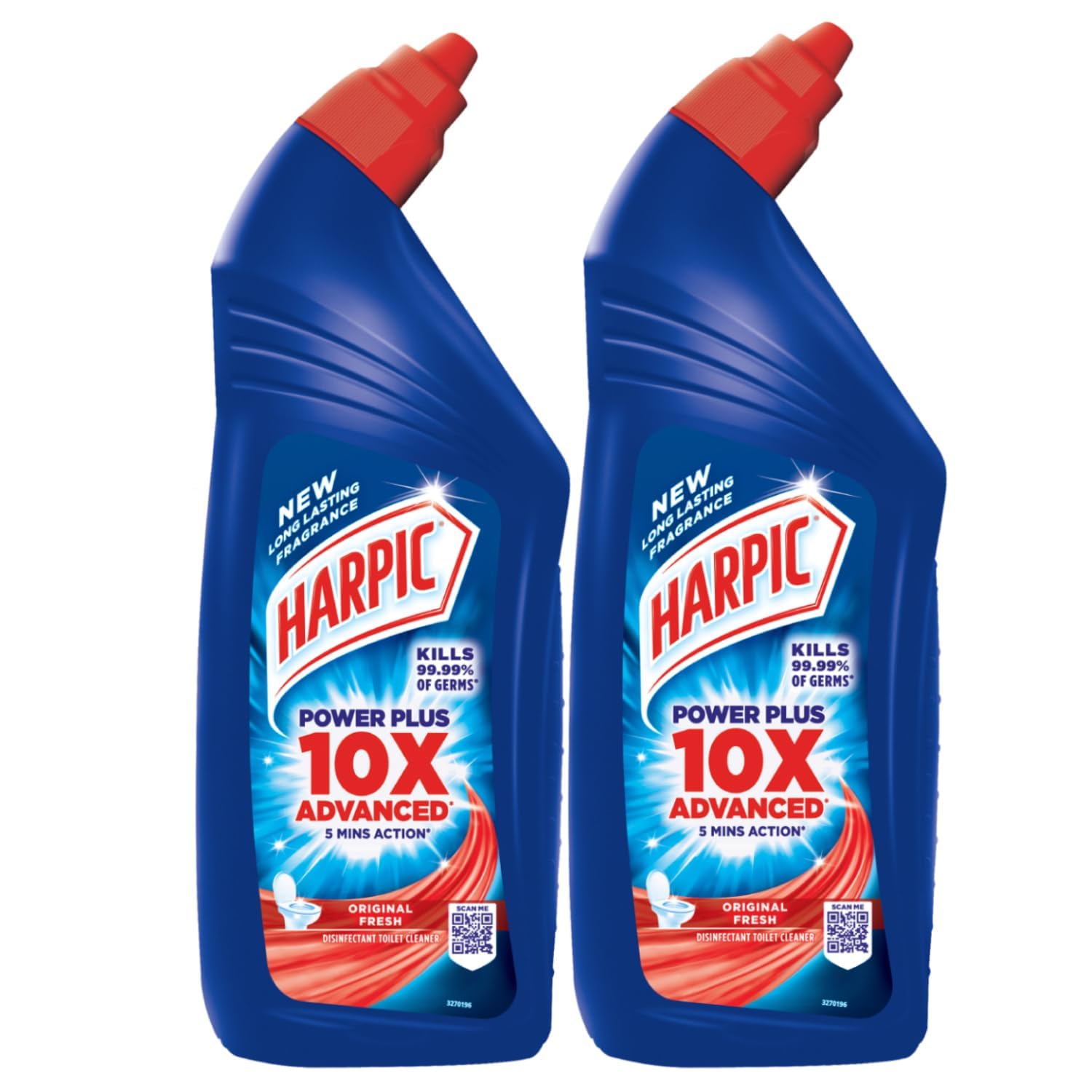 Harpic Original Disinfectant Toilet Cleaner Liquid - 1 Litre (Pack of 2) | Powerful Toilet Bowl Cleaner for Deep Cleaning & Stain Removal | Ideal for Bathrooms, Restrooms & Household Use