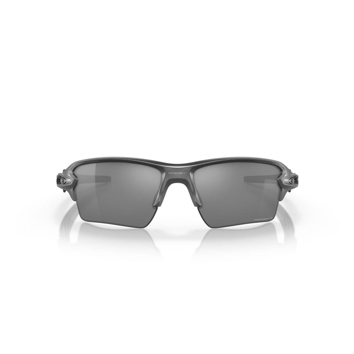 Oakley Flak 2.0 XL Sunglasses - Steel Frame with Prizm Black Polarized Lenses (Model 0OO9188 9188F8) for Running, Cycling & Outdoor Sports