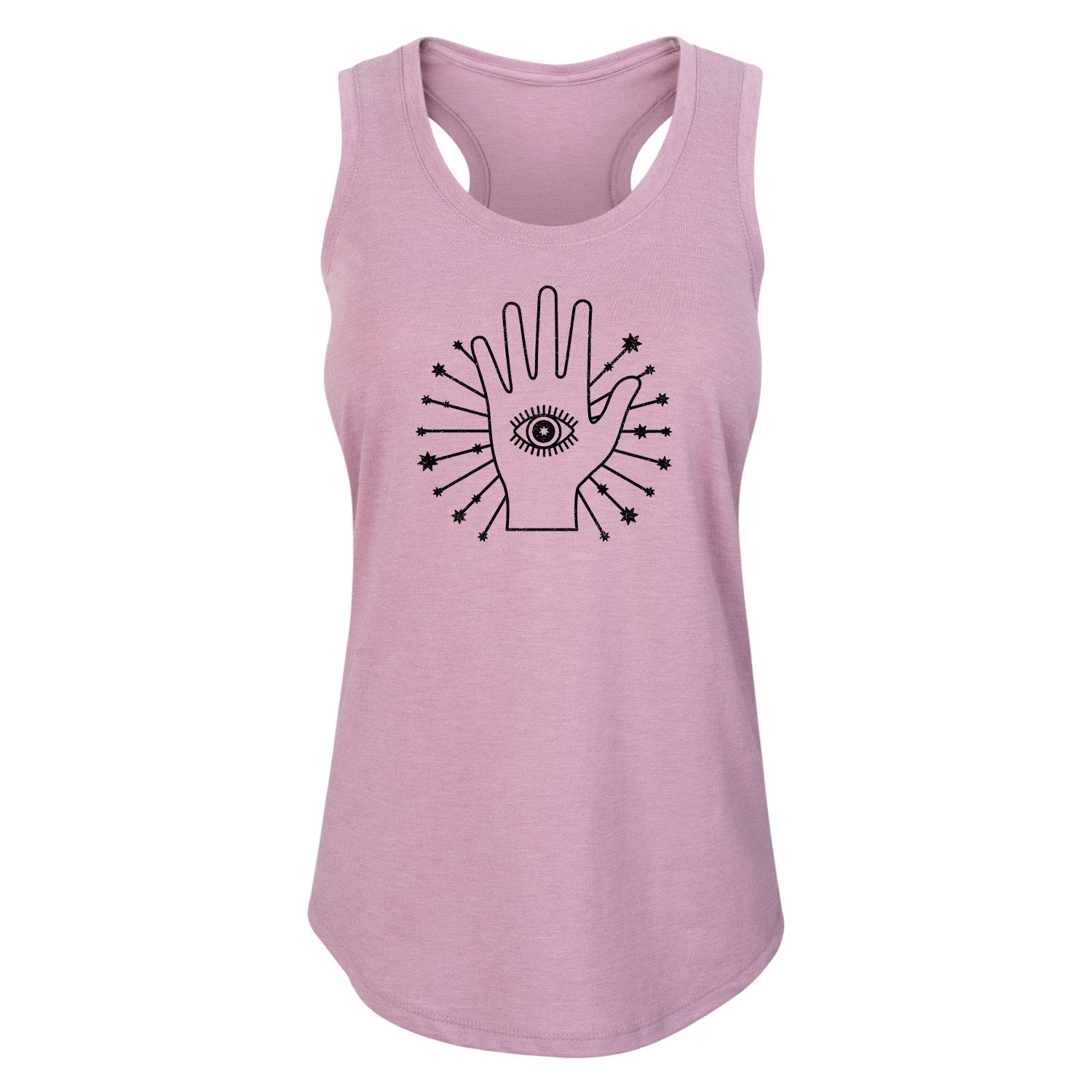 Hand with Eye Design Women's Racerback Tank Top - Soft Breathable Workout Shirt for Yoga, Gym & Casual Wear