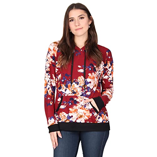 Watercolor Floral-burgundy