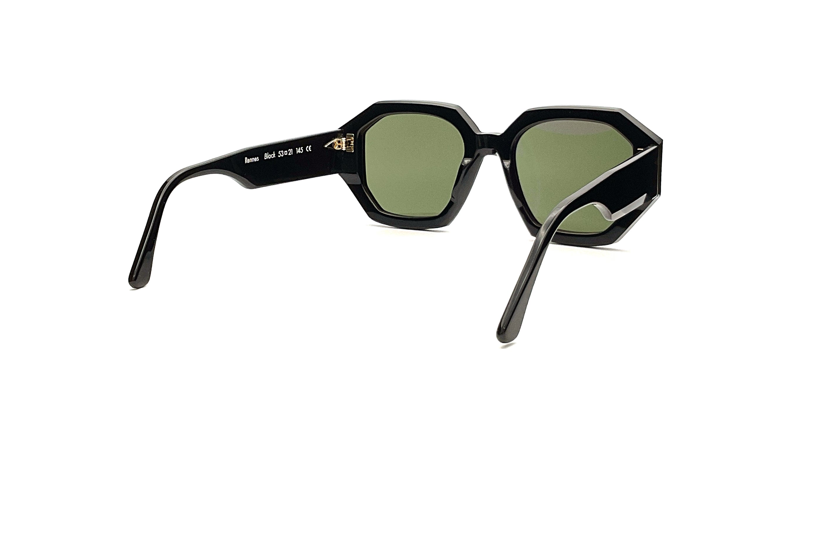 Ahlem Rennes Sunglasses - Classic Black Aviator Style for Men & Women | Perfect for Outdoor Activities, Travel & Fashion Accessories
