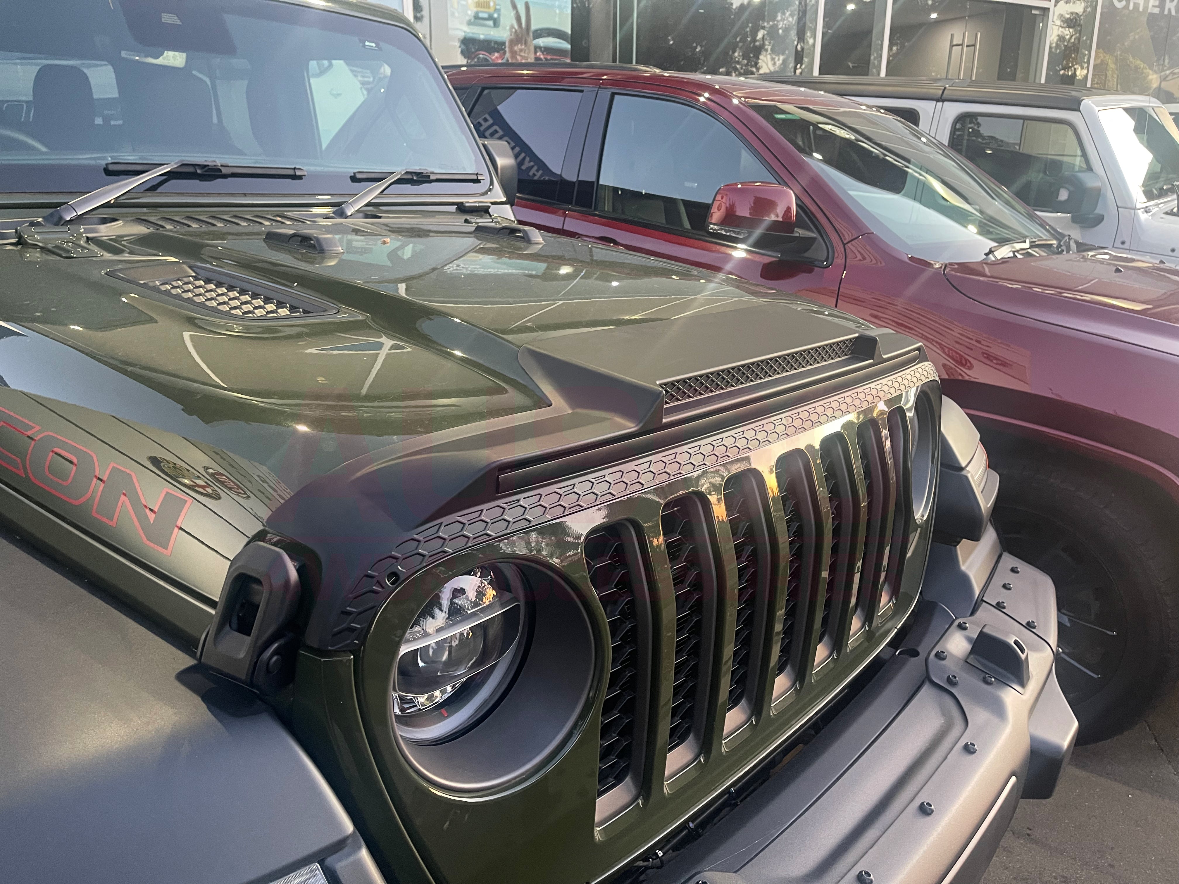 Weather Shields & Bonnet Protector for Jeep Wrangler JL (2018-2023) - Durable Rain Guards & Hood Protection for Off-Road Adventures & Daily Driving