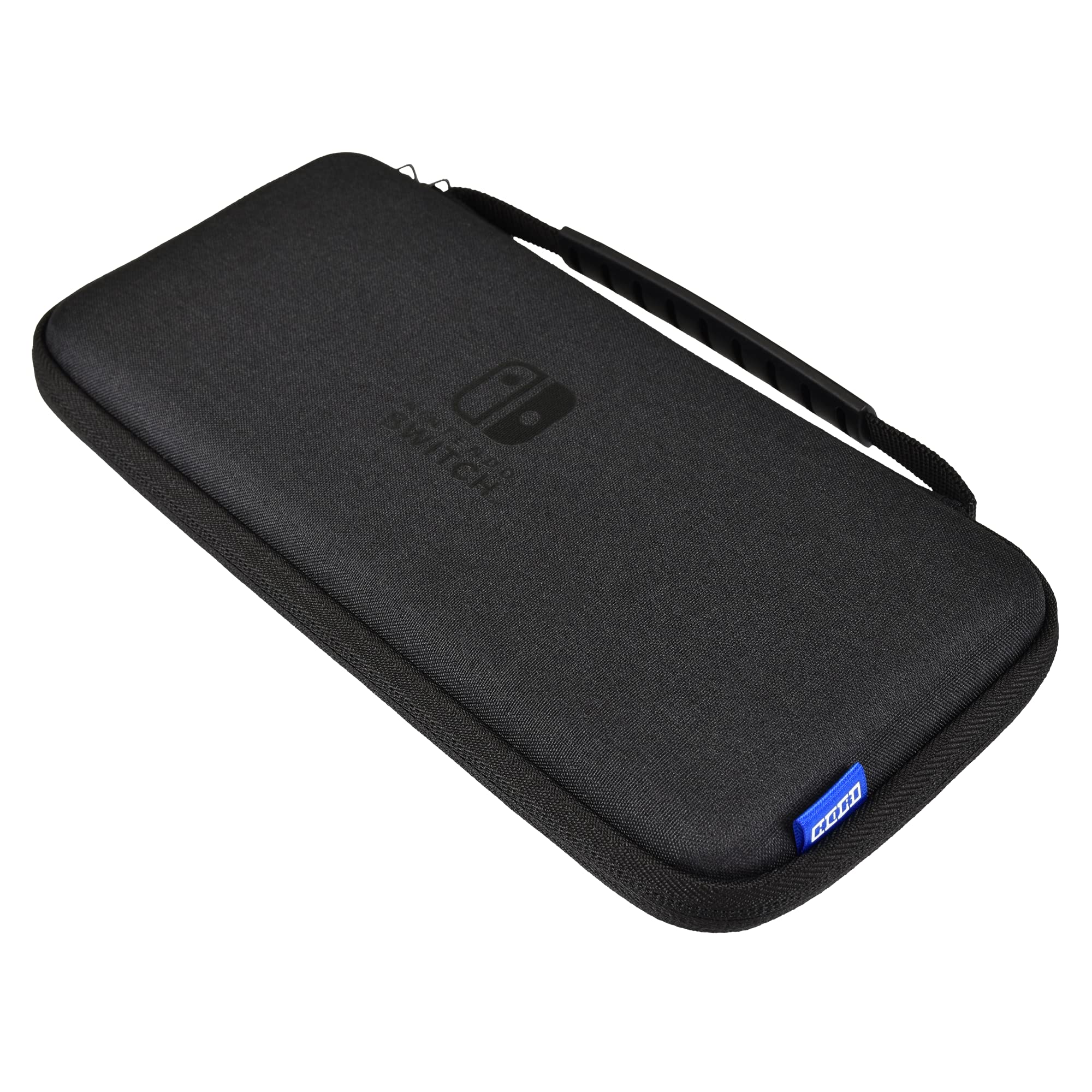 Official Nintendo Licensed Hori Semi-Rigid Case for Nintendo Switch & OLED Model - Black - Protective Cover for Gaming On-The-Go, Travel & Storage