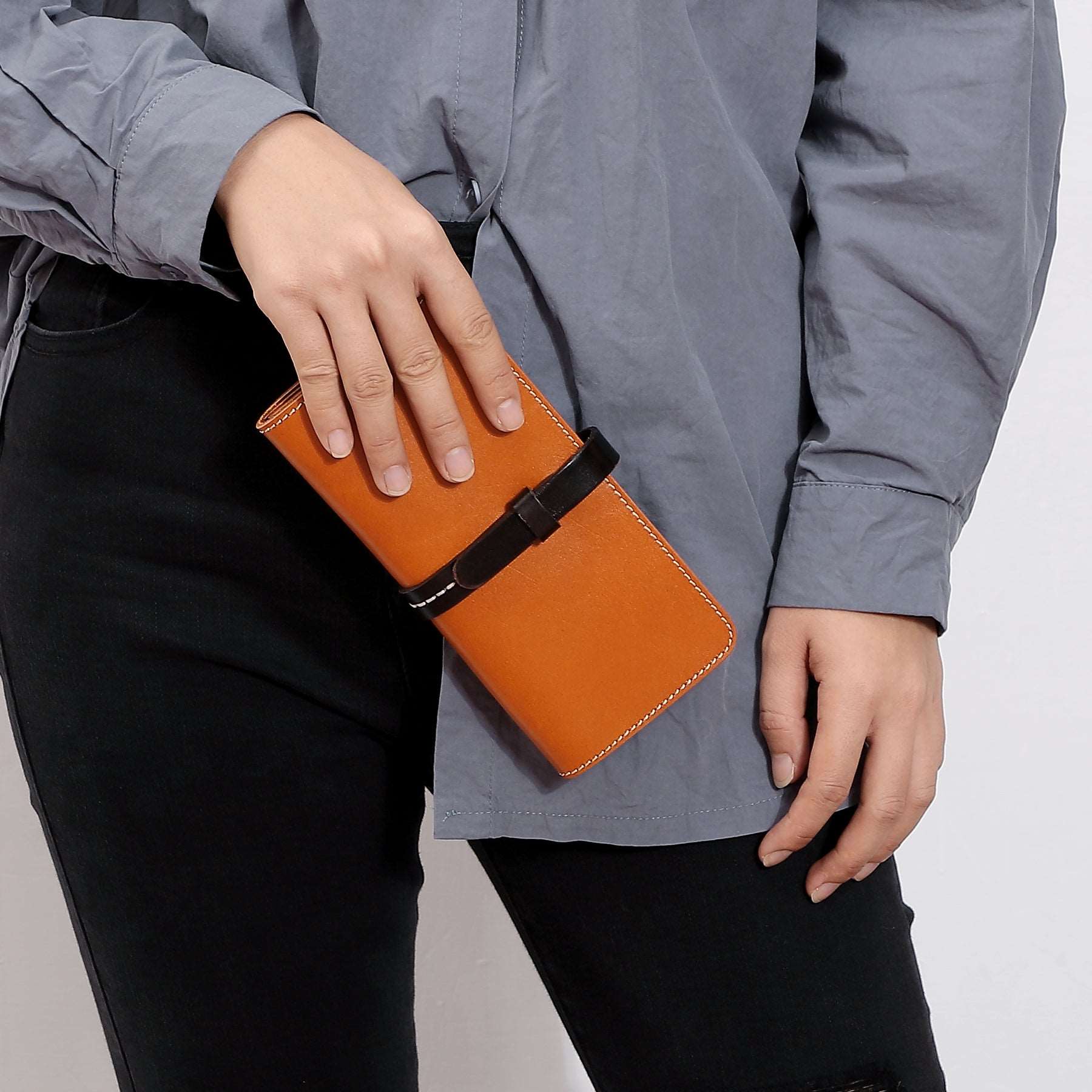 Handmade Genuine Leather Clutch Wallet for Women - Stylish & Durable Small Purse for Evening Parties, Weddings & Date Nights