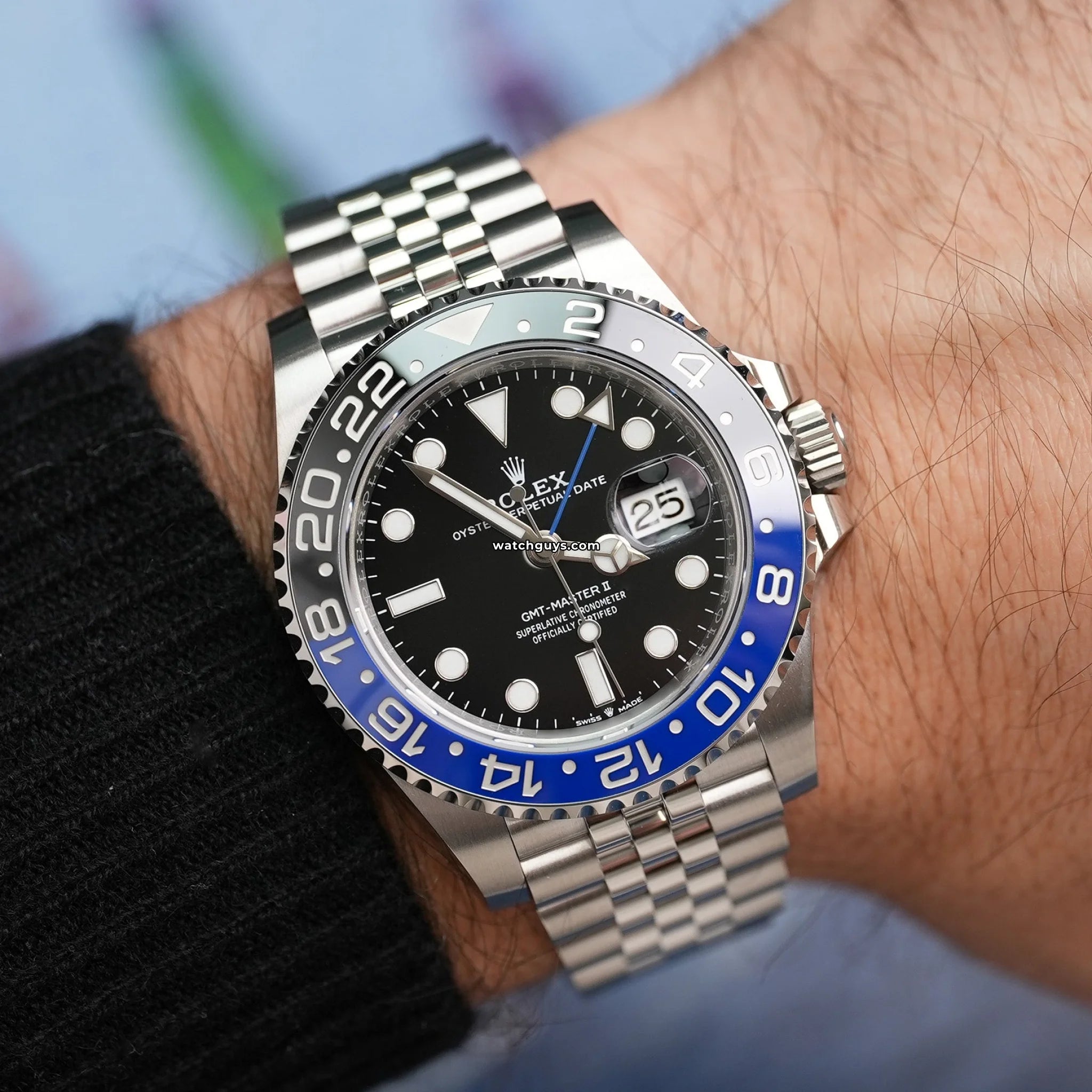 Rolex GMT Master II 126710BLNR Batgirl Stainless Steel Watch - Luxury Men's Timepiece for Travel & Business Professionals