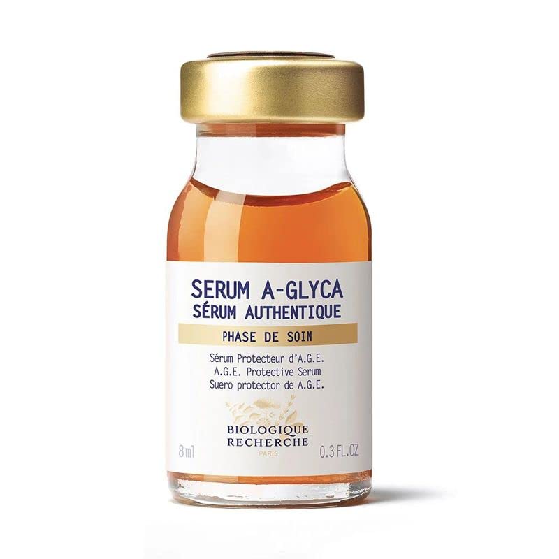Biologique Recherche SERUM A-GLYCA Anti-Aging Face Serum 0.3 oz - Reduce Wrinkles & Fine Lines, Brighten Skin Tone - Perfect for Nighttime Skincare Routine & Daily Anti-Aging Regimen