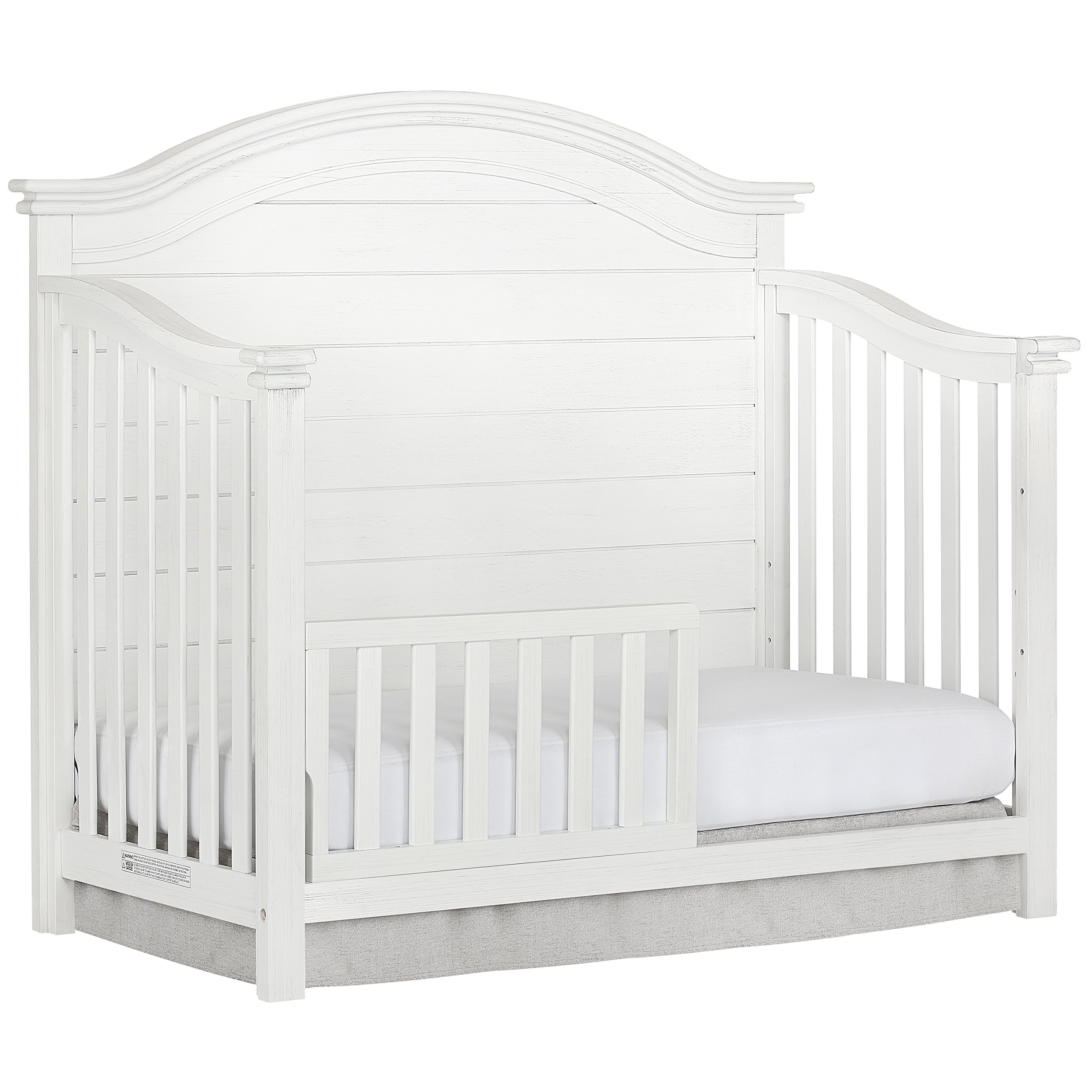 Evolur Toddler Rail - Adjustable Safety Bed Rail for Toddler Beds, White - Perfect for Transitioning from Crib to Big Kid Bed, Prevents Falls & Enhances Sleep Safety