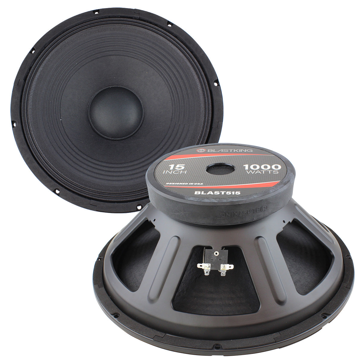 Blastking BLAST515 15 Inch 1000W Midbass Loudspeaker - High Power Bass Speaker for Car Audio, DJ & Live Sound Systems