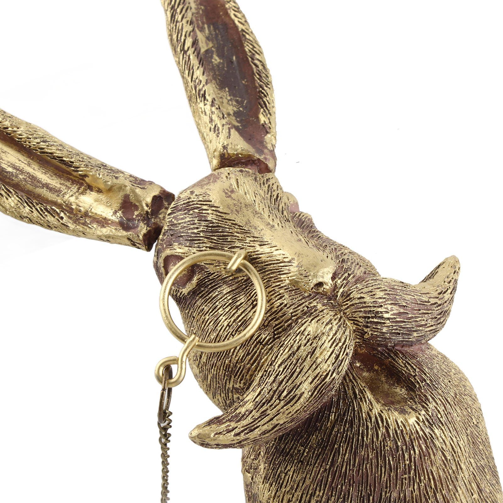 HEITIGN Waterproof Bronzed Resin Animal Wall Hanging Sculpture - 5PCS Set for Sun Protection, Home Decor, Garden & Outdoor Decorations - Perfect Gift for Housewarming & Interior Design